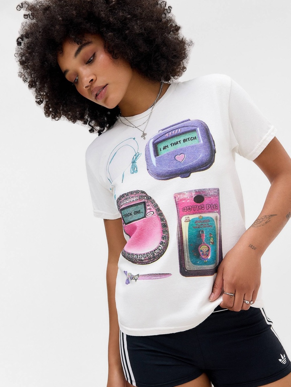 Urban Outfitters UO Pager Y2K Graphic Tee XS